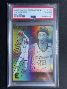 Panini Chronicles Essentials #230 Ja Morant 2019 novato PSA 10 GEM MT - bronce - Imagen 1 de 2