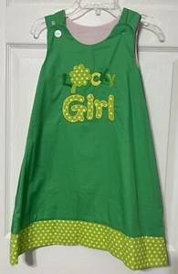 Girls Boutique Reversible Jumper Dress Valentine’s Day/St Patrick’s Day NWT 8 - Picture 1 of 6
