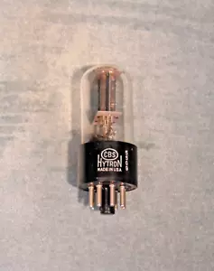 CBS Hytron 6SN7GT Vacuum Tube "Bad Boy" Black Plate NOS 121 % PERFECT MATCH 1955 - Picture 1 of 10