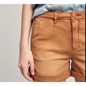 Anthropologie pantaloncino donna 27 chino marrone marrone marrone casual donna abbigliamento quotidiano - Foto 1 di 6