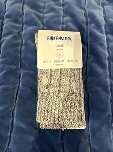 NEW Women’s Birkenstock Twist Socks In Gray, 5-7 - Picture 1 of 4