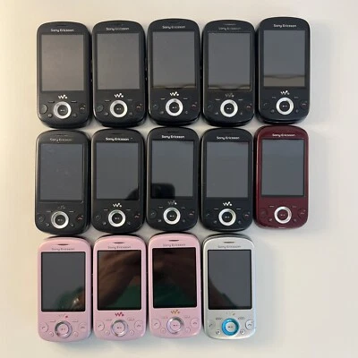 14x Sony Ericsson Zylo (W20i) Tastenhandy in Schwarz, Silber, Rosa, Rot (Defekt) - Bild 1 von 4