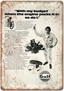Gulf Oil Company Vintage Werbung Reproduktion Blechschild A843 - Bild 1 von 2
