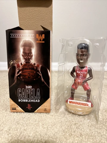 NEW 2017 Clint Capela Bobblehead Houston Rockets NIB 1/22/2018 SGA Whataburger Cover