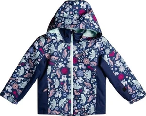 Roxy Little Girls Snowy Tale Insulated Snow Jacket , Medieval Blue Neo Sz 2 - Picture 1 of 3