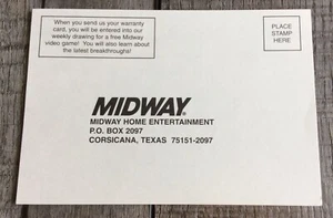 Midway Nintendo 64 Registrierung Garantiekarte - Bild 1 von 2