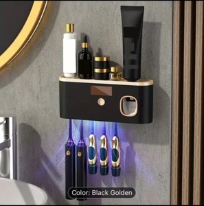 UV Light Sterilizer Toothbrush Holder Cleaner and Automatic Toothpaste Dispenser - Picture 1 of 1