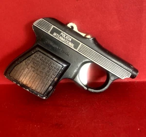 ROUND CAP PISTOL INTERNATIONAL POLICE FBI PISTOL METAL TOY MINIATURE SPAIN - Picture 1 of 24