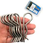 6 Pcs Heavy Duty Stainless Steel Cotter Pin R Clip Large Spring Retaining Wir...