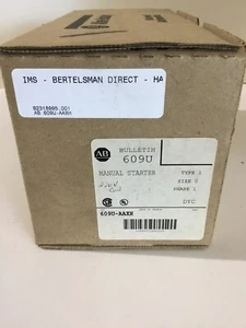 NIB ALLEN BRADLEY 609U-AAXH MANUAL STARTER Phase 1, SIZE 0, TYPE 1, 220V Coil - Picture 1 of 3