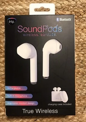 iHip Bluetooth SoundPods True Wireless Earbuds & Case - Image 1 of 3