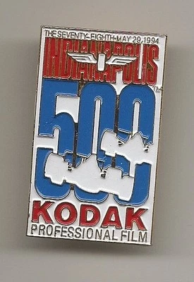 1994 Indianapolis 500 Event Sponsors Kodak Professional fild Collector Pin - Image 1 of 4