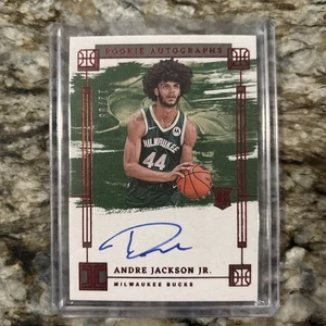 2023-24 Impeccabile Andre Jackson Jr. International Rookie Auto #/88 RC Bucks - Foto 1 di 2