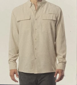 Camisa de pesca Guy Harvey para hombre pequeña marfil ventilada, nueva con etiquetas precio de venta sugerido por el fabricante 55 USD  - Imagen 1 de 10