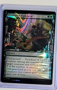 MTG Magic The Gathering The Aftermath Showcase Halo Foil #205 Undercity Upheaval - Picture 1 of 2