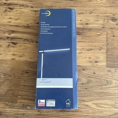 LED Schreibtisch Leuchte Lampe 40cm dimmbar alt-gold matt stromsparend 6,5W - Bild 1 von 4