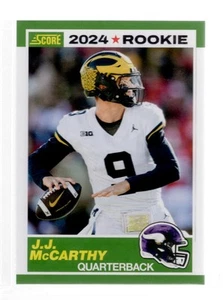 2024 Score #8 J.J. McCarthy 35th Anniversary Rookies - Bild 1 von 2