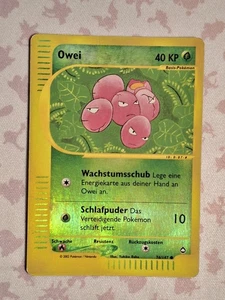 Pokémon Karte Owei 76/147 Reverse-Holo Aquapolis Set Pokemon Deutsch E-Series - Bild 1 von 8