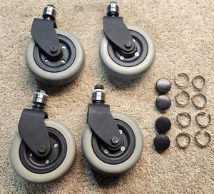 Invacare Pronto M41 M51 M61 M71 M91 Casters Set of 4 with Hardware - Picture 1 of 2