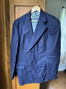 Vintage Paul Stuart Suit Jacket Men's Size 42L Long Blazer Sport Coat Blue - Picture 1 of 5