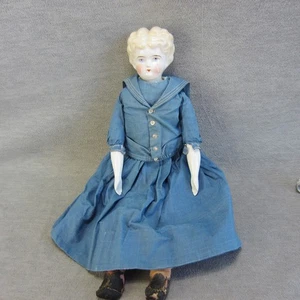 Vint China Shoulder Head Doll Incised 4 Deep Blonde Curls 19" - Picture 1 of 17