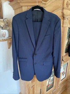 Herren Anzug Gr. 50 slim fit Tailored H.E. by Mango blau Hochzeitstauglich - Bild 1 von 7