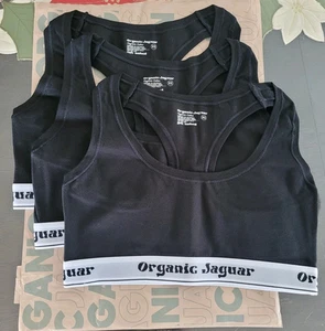 **BRAND New**Organic Jaguar 3PK Bra-Size XS-100% Organic Cotton-Free SHIP - Picture 1 of 12
