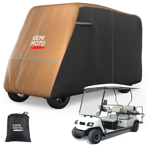Cubierta de carro de golf KEMIMOTO 600D resistente para EZGO Club Car 6/4+2 pasajeros - Imagen 1 de 7