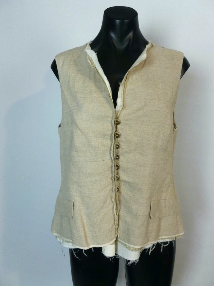 COOPER BY TRELISE, As New, 12, "Raw & Order Walkabout" 100% Linen, Contrast-Silk - Image 1 of 4