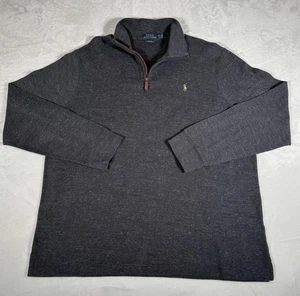 Polo Ralph Lauren Sweater Men Size XXL Long Sleeve Mock Neck Estate Rib Golf EUC - Picture 1 of 12