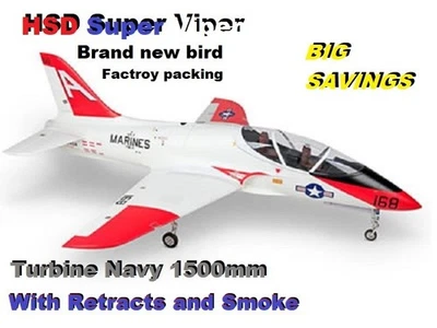 HSD Super Viper Foam Turbine Navy 1500mm KIT without turbine RC JET Kit 148 - Image 1 of 4