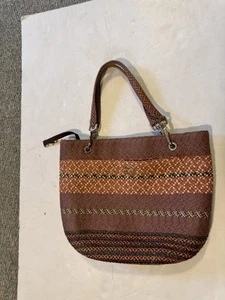 Eric Javits New York borsa tote-bag intrecciata con manico superiore 15x12 pollici e&& - Foto 1 di 3