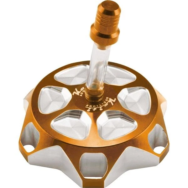 Keiti - GC105O - CNC Billet Gas Cap, Orange — 第 1/4 张图片