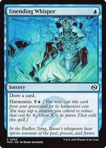 UNENDING WHISPER x4 mtg NM-M Tarkir Dragonstorm 4 Common - Picture 1 of 1