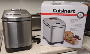 Cuisinart CBK-110 Compact Automatic Bread Maker Stainless 2lb Loaf Used Once - Picture 1 of 9