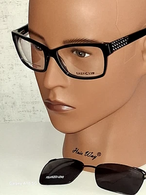 115-NUEVO! COMBO GAFAS CLIP FÁCIL DE 2 PIEZAS CON CLIP SOLAR MAGNÉTICO Polarizadas Aspecto INTELIGENTE Foto 1 de 4