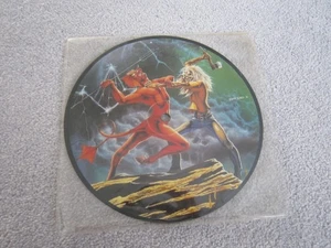 Iron Maiden ,7" vinyl record,Run to the hills /total eclipse ,picture disc ,1982 - Picture 1 of 2