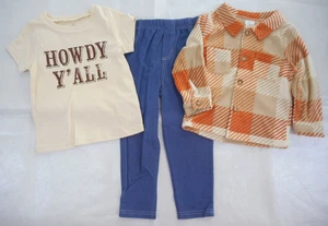 Toddler Boys Start Up Kids $21.99 Howdy Y'all 3PC. Pant Set Sizes 3T & 4T - Picture 1 of 9