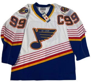 WAYNE GRETZKY 1996 ST. LOUIS BLUES CCM AUTHENTIC JERSEY 48 NEW W/TAGS - Picture 1 of 5