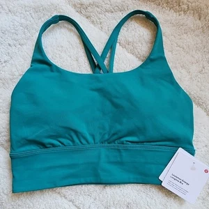 Neu mit Etikett lululemon Energy Longline-BH Größe 6 Sonic türkis SNTL - Bild 1 von 6