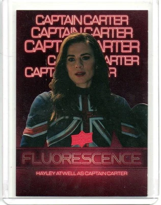2024 HAYLEY ATWELL CAPTAIN CARTER UD MARVEL STUDIOS SERIES 2 FLUORESCENCE INSERT - Image 1 of 2