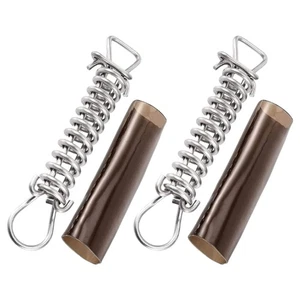 Stainless Steel Pool Cover Spring Accessory Plug Sleeve Winter Safety D Rings - Picture 1 of 8