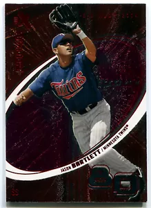 2004 Fleer E-X Essential Credentials Future JASON BARTLETT super rara SP RC #/21 - Foto 1 di 2