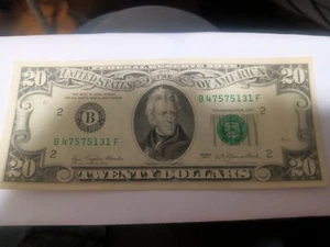 1977 $20.00 REPEATING #S NOTE UNCIRCULATED CRISP PRISTINE COLLECTORS CHOICE! - Picture 1 of 9