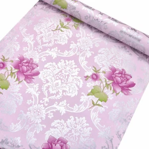 Purple Hibiscus Contact Paper Wallpaper Peel and Stick Self Adhesive Wall Cover - Picture 1 of 5