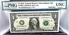 FEDERAL RESERVE NOTE CANSAS CITY / 1$ / 2013/ PMG/ UNC / BANKNOTE