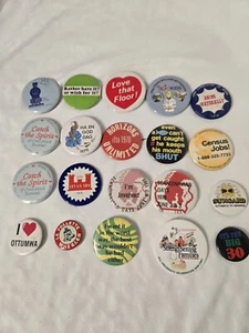 Vintage Advertising Pinback Buttons Lot Of 20 - Picture 1 of 4