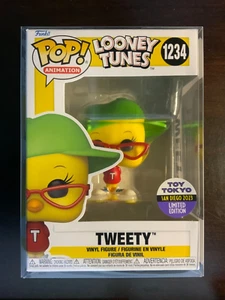 Funko Pop! Animation #1234 Tweety - SDCC 2023 - Toy Tokyo Sticker - W/ Protector - Picture 1 of 6