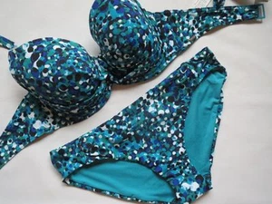 Triumph Bikini VENUS ELEGANCE TWP, Gr. 38 B, blau/ grün/ schwarz, NEU, Schalen - Bild 1 von 7