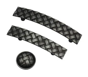 Hochwertige und exklusive Möbelgriffe Modell „Lina“ Grau Schwarz Luxus Muster - Bild 1 von 4